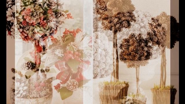 Потрясающие поделки из шишек (Новый год) смотреть онлайн