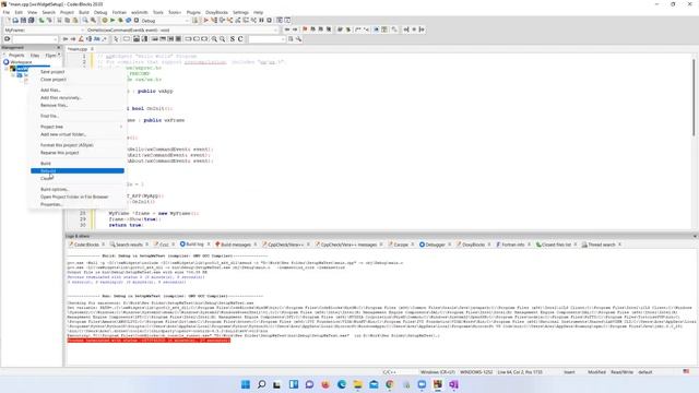 Setup wxWidgets in Codeblocks смотреть онлайн