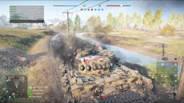 Battlefield 5:Tiger tank Conquest battle смотреть онлайн
