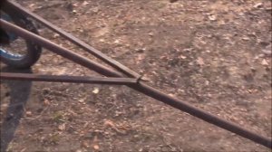 Самодельная тачка для перевозки брёвен!