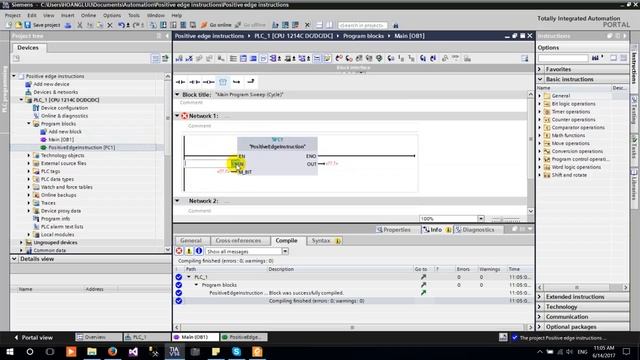 ? S7-1200: Positive edge instructions with SCL Language смотреть онлайн