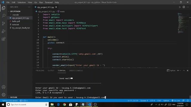 Send mail using Python-Plain Text,Images,Pdf File смотреть онлайн
