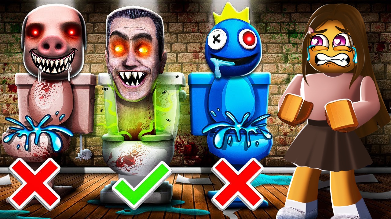 Pick a Toilet прохождение Выбери правильный туалет Роблокс смотреть онлайн