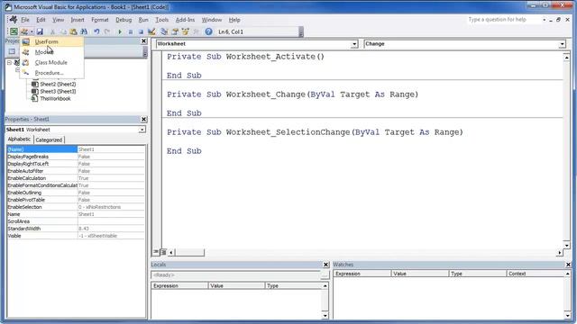 Excel VBA Visual Basic Editor Code Window смотреть онлайн