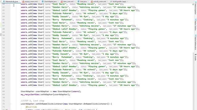 PART 19. Android RecyclerView PART 4 - PopUP MENU смотреть онлайн