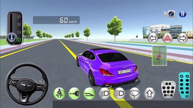 3D Driving Class - Gas Station Purple Car Funny Driving! Best Car Games - Android IOS Gameplay смотреть онлайн
