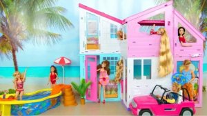 Новая кукла Барби домик на пляже