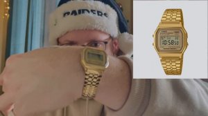 Распаковка Винтажных Часов Касио 158 модель цвет золото | Unboxing Vintage Casio A158 Gold  #часы