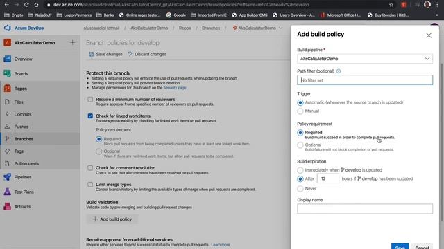 03) Make AKS CI-CD pipeline multi-stage & multi-environment. Added pull request & work items policy смотреть онлайн