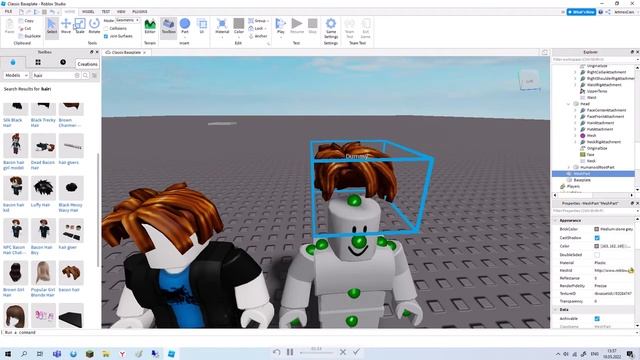 Как сделать обычную прическу с беконом - Учебное пособие Roblox Studio смотреть онлайн
