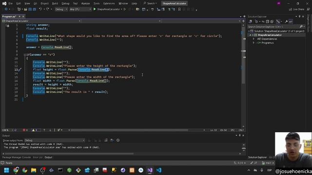 Crea una CALCULADORA para RECTÁNGULOS y CIRCULOS con C# смотреть онлайн