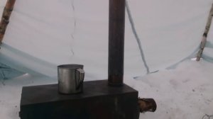 Вигвам c печкой на Кайзасе