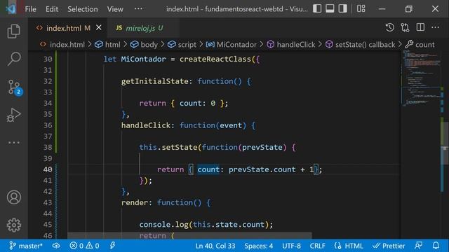 ReactJS | Class Components - setState() en ReactJS y eventos en ReactJS смотреть онлайн