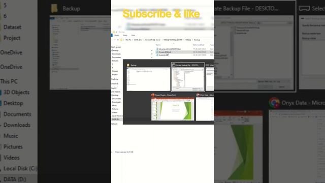 Restore Database in SQL Server | Backup restore in SQL Server English, Telugu #sqlserver #SQL #shor смотреть онлайн