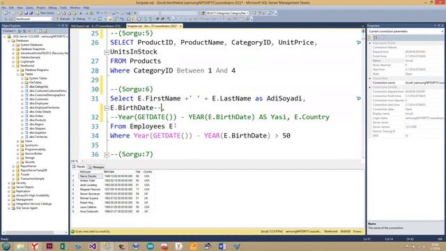 PROJELER İLE SQL SERVER 2016 Sorgular1 смотреть онлайн
