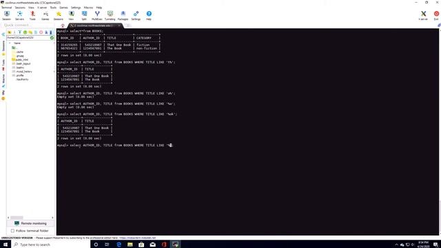 MySQL | LIKE / NOT LIKE смотреть онлайн