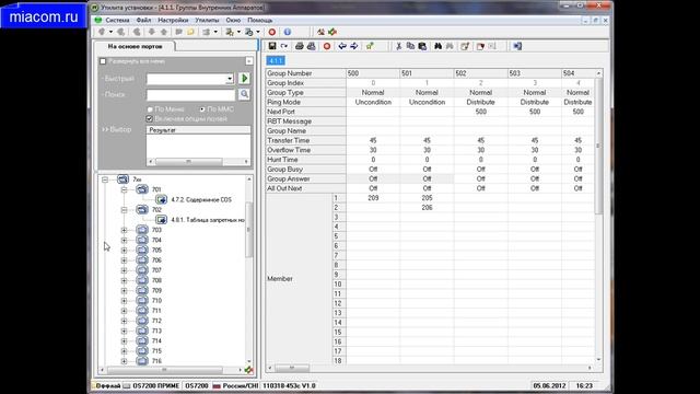 АТС. Настройка мини-АТС OS7200