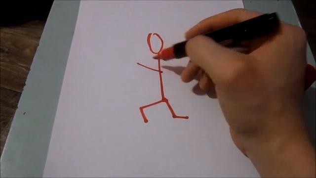 Как нарисовать человека в движении смотреть онлайн
