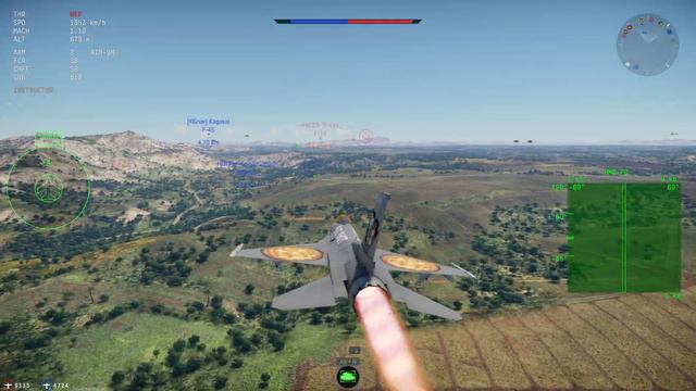 War Thunder max graphics 4k ultra Gameplay F-16C 144hz Air Realistic Battles No Commentary 2024 N7 смотреть онлайн
