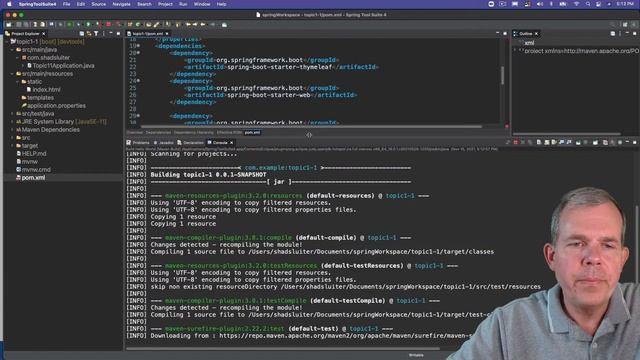 Deploy a Spring Boot maven project смотреть онлайн