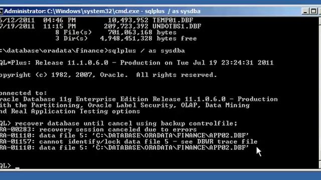 Oracle DBA Justin - How to perform a partial database restore смотреть онлайн