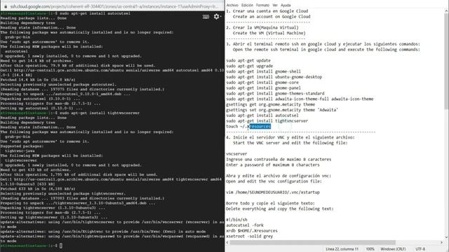✅Maquina Virtual Ubuntu en Google Cloud con interfaz grafica. Tutorial completo 2021✅ смотреть онлайн