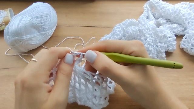 Вяжем топ-сетку крючком легко и быстро?