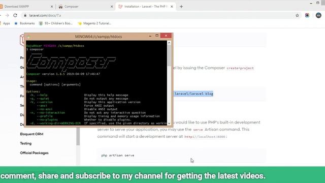 How to install laravel on localhost | Xampp | Practically | Complete Guide смотреть онлайн