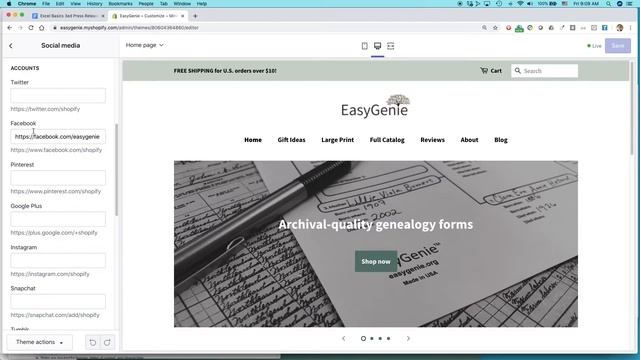 Shopify Basics: How to add Facebook, Twitter, and other social media links смотреть онлайн