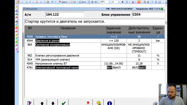 Стартер крутится но не заводится  Действительные значения  Часть 3