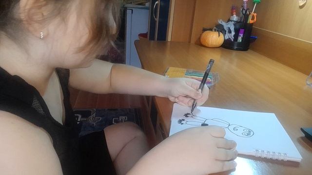 РИСУЮ СМЕШНОГО КОТИКА!!! смотреть онлайн