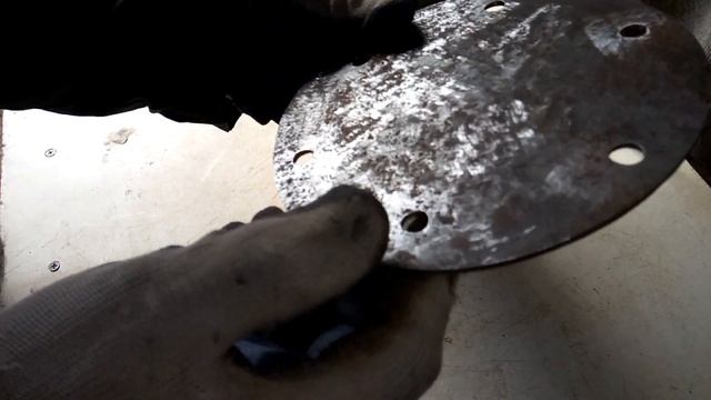 Делаем фланец для насосной станции-гидрофор (Making a flange for a pumping station - hydrophore) смотреть онлайн
