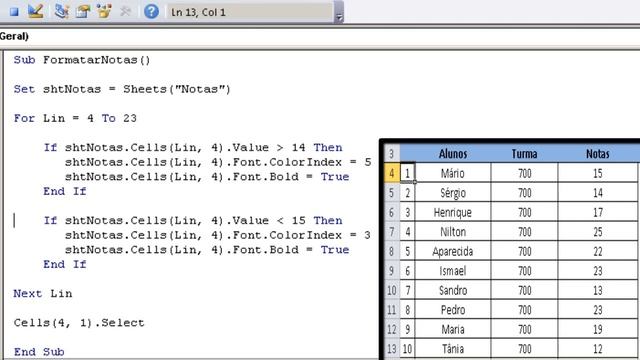 Excel VBA - Como formatar célula com VBA? (Parte 1) смотреть онлайн