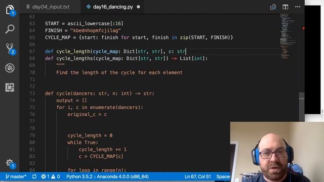Joel Grus - Advent of Livecoding - 2017 Day 16 смотреть онлайн