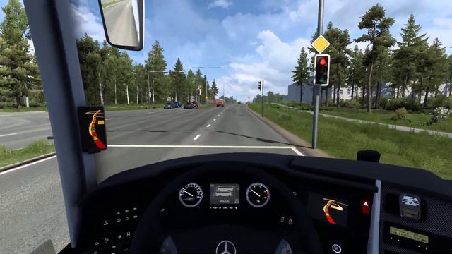 Mercedes-Benz Travego 2023 in ETS2[1.46] [Euro Truck Simulator 2] - Steering Wheel Gameplay смотреть онлайн