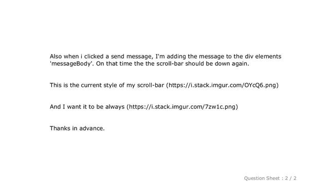 CSS : How to keep a scrollbar always bottom? смотреть онлайн