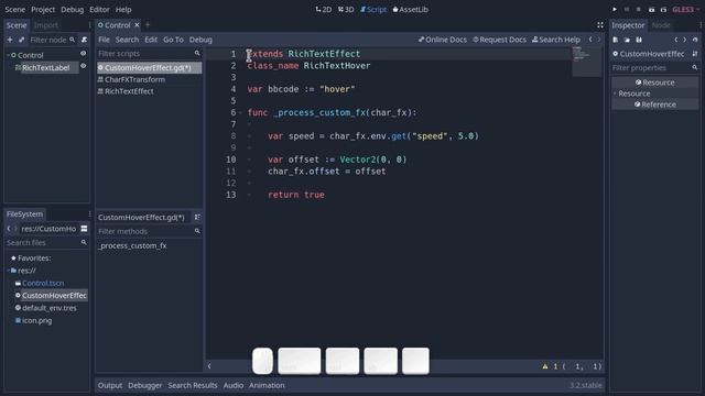 Creating Custom Rich Text Effects in Godot 3.2 смотреть онлайн