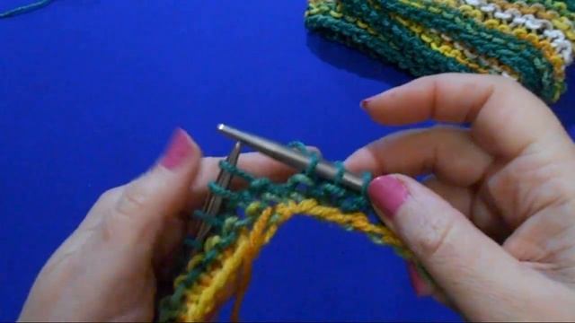 Шарф снуд спицами из пряжи меланж смотреть онлайн