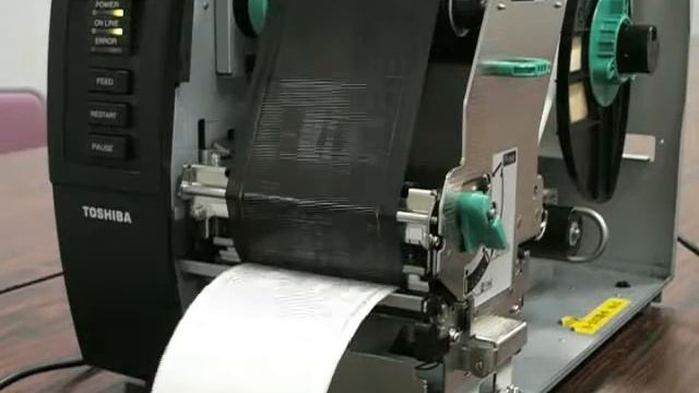 Toshiba Industrial Barcode Printers - B-EX4T1 - Ribbon save function смотреть онлайн