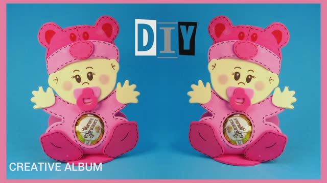 Бонбоньерка "Малыш". Поделки из фоамирана. смотреть онлайн