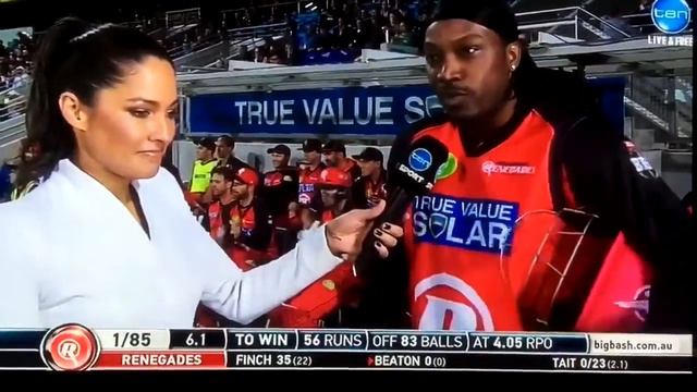 Chris Gayle Asks Television Presenter out for Drink - Says: 'Don't Blush, Baby' смотреть онлайн