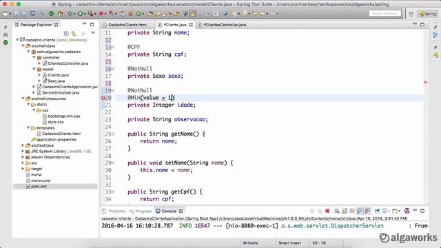 Como validar seu formulário com Spring MVC e ser produtivo смотреть онлайн