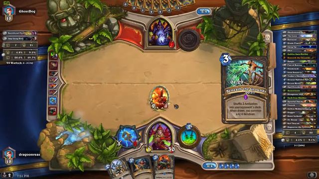 Ranked Hearthstone Match Vs. GhostDog смотреть онлайн
