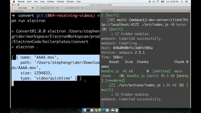 Electron js + React 2019: Lesson 7 | Video Metadata | Tutorial смотреть онлайн