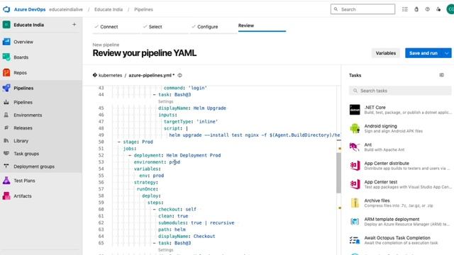 Helm Deployment Using Azure DevOps| Multi Stage YAML | CI/CD | AKS Cluster смотреть онлайн