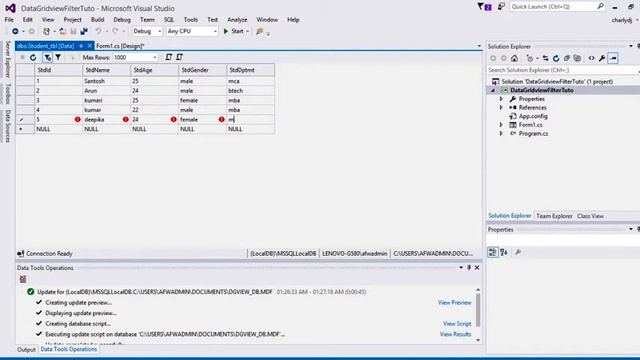 C#-Search and Filter Datagridview using Textbox and Combobox with database.(C# Tutorial) смотреть онлайн