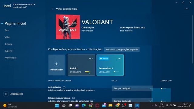 COMO DEIXAR A INTEL IRIS XE GRAPHICS EM DESEMPENHO MAXIMO смотреть онлайн