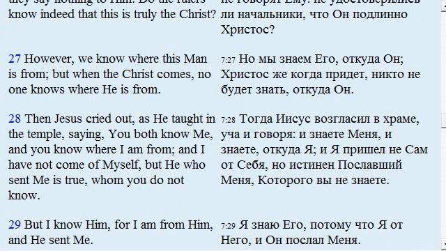 . Аудирование Английский язык по Библии. NKJV. John (chapter 7) Евангелие от Иоанна глава 7 смотреть онлайн