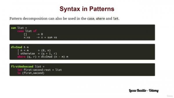 23 - Syntax in Patterns