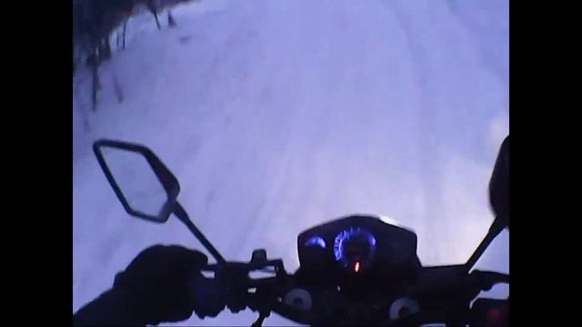 Зимой на спорт байке смотреть онлайн